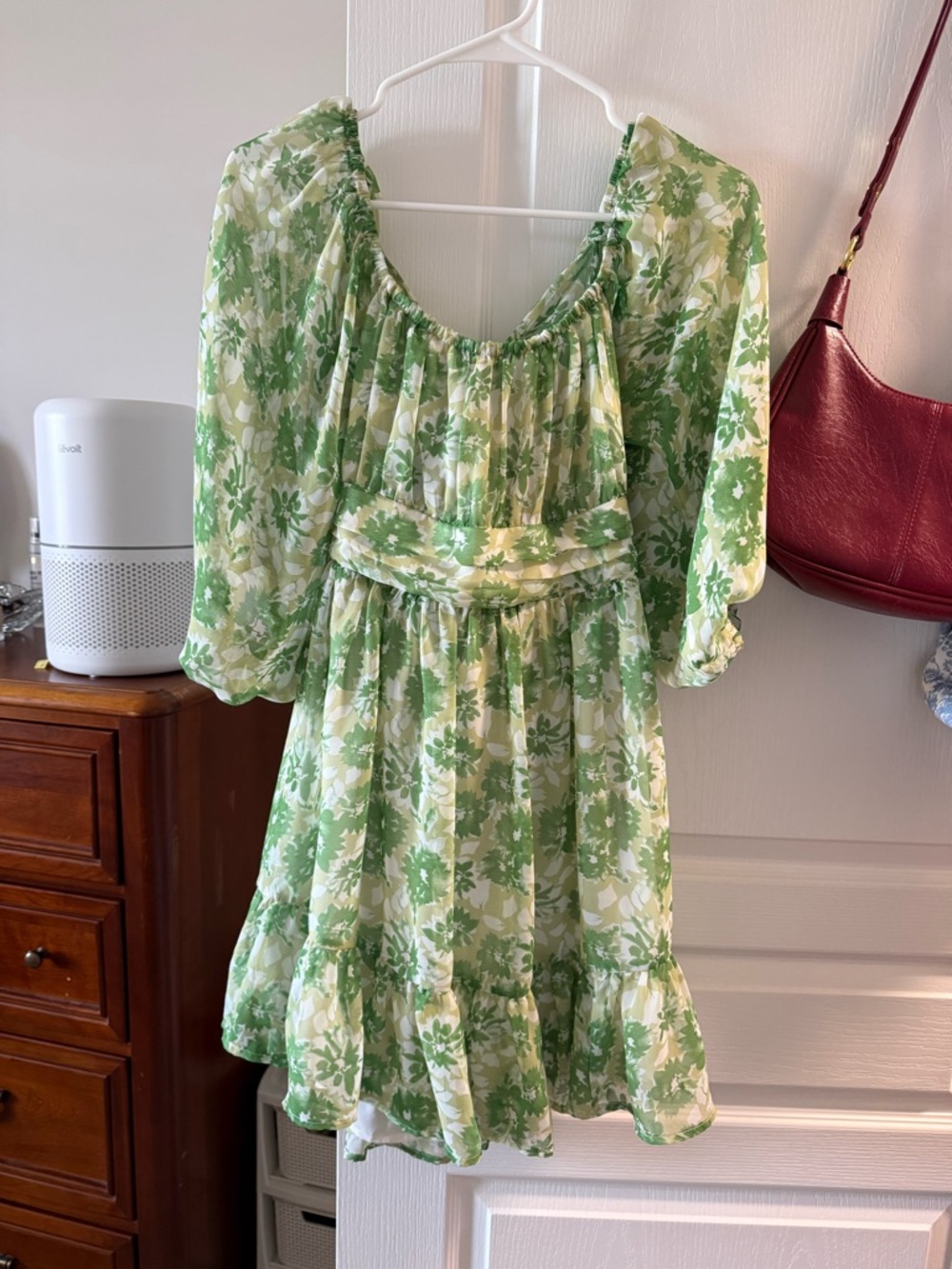 Green Floral Dress